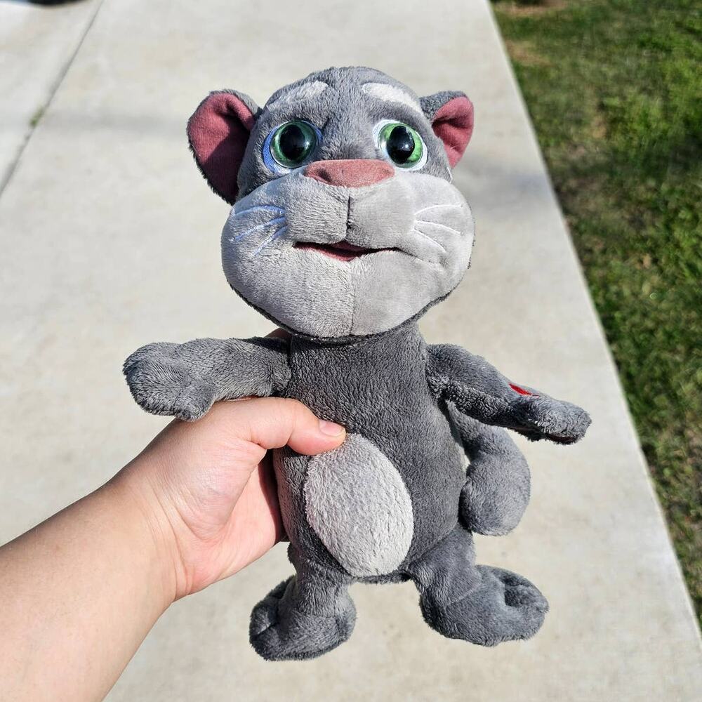 Talking Tom Talk Back Dragon I Toys 2015 WORKS GRAY PLUSH